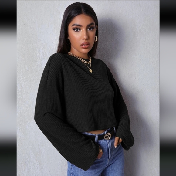 Shein Unity solid drop shoulder tee - Picture 3 of 5